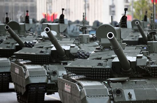 Russia WWII Victory Parade Rehearsal