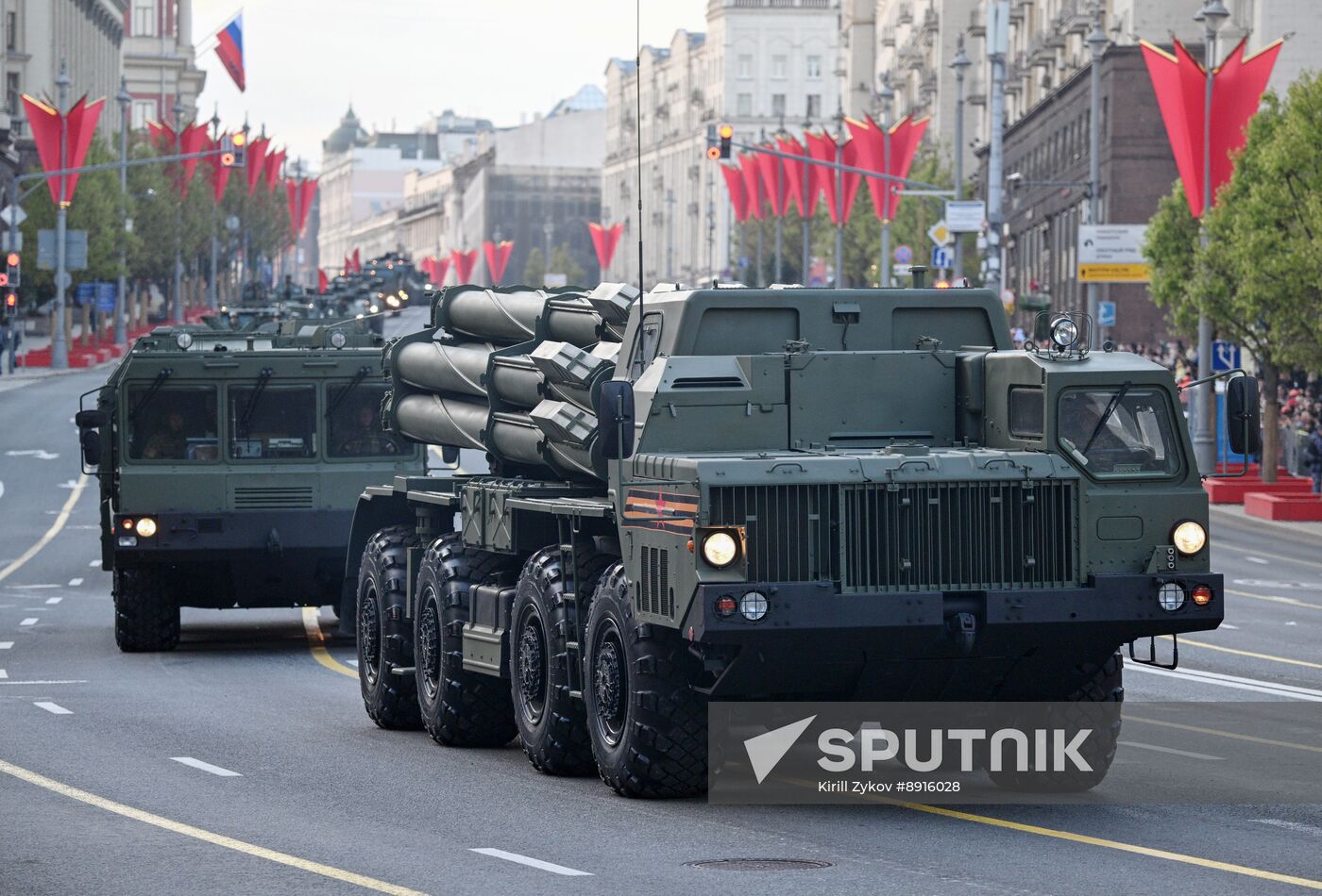Russia WWII Victory Parade Rehearsal