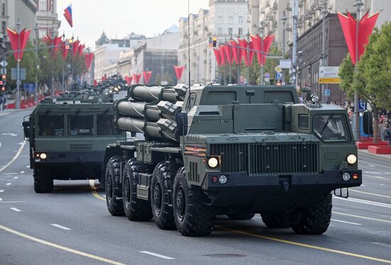 Russia WWII Victory Parade Rehearsal