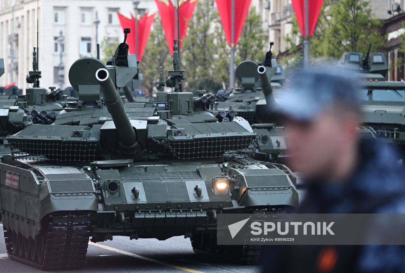 Russia WWII Victory Parade Rehearsal