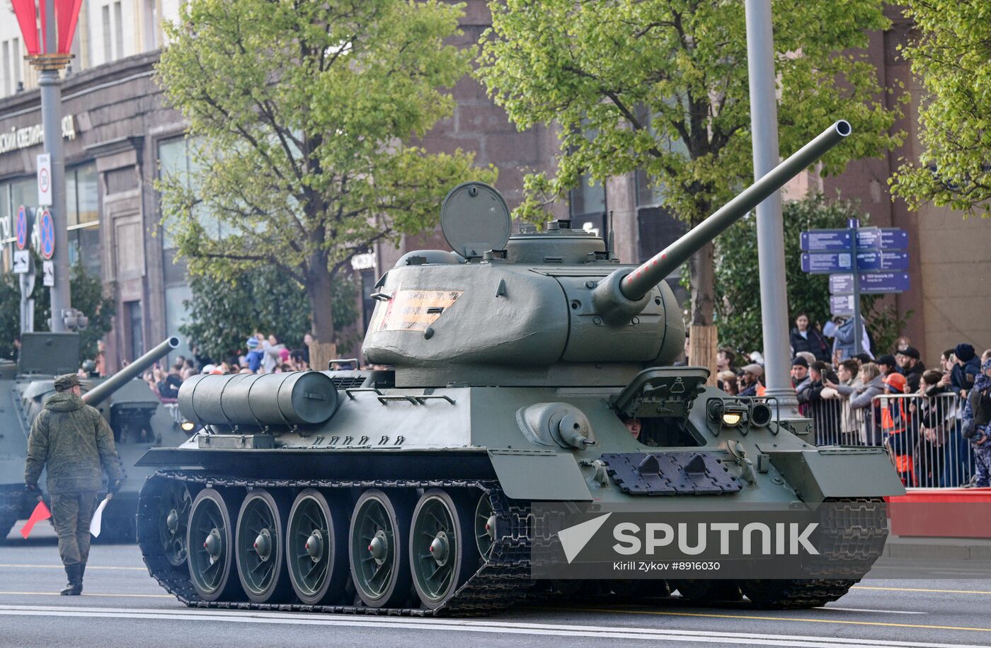 Russia WWII Victory Parade Rehearsal
