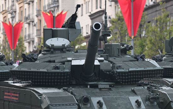Russia WWII Victory Parade Rehearsal