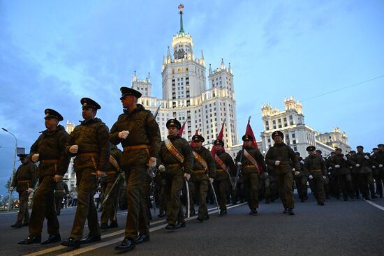 Russia WWII Victory Parade Rehearsal