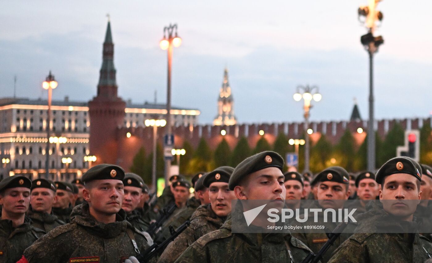 Russia WWII Victory Parade Rehearsal