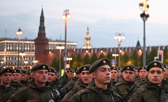Russia WWII Victory Parade Rehearsal