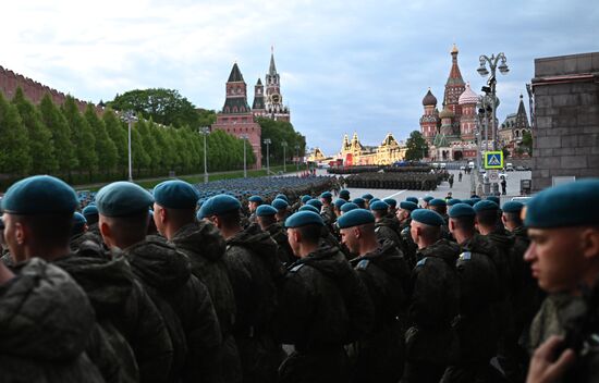Russia WWII Victory Parade Rehearsal