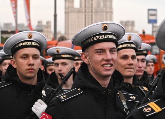 Russia WWII Victory Parade Rehearsal