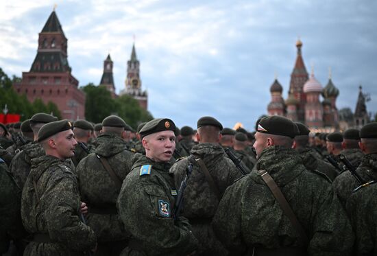 Russia WWII Victory Parade Rehearsal
