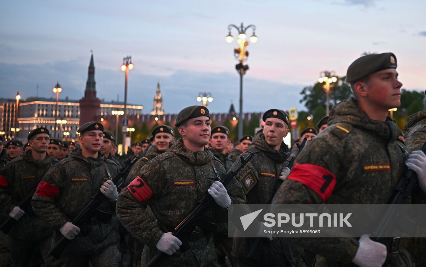 Russia WWII Victory Parade Rehearsal