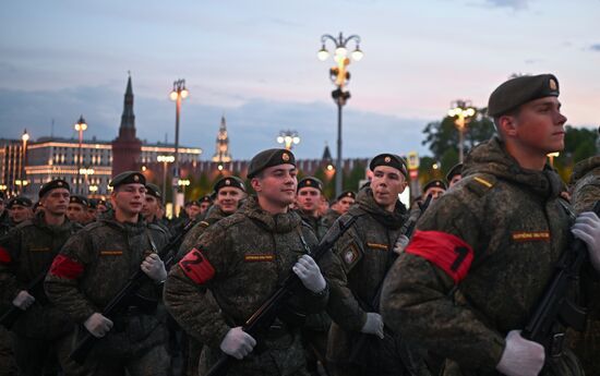 Russia WWII Victory Parade Rehearsal