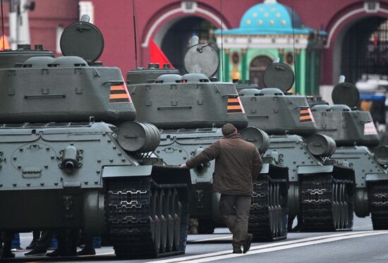 Russia WWII Victory Parade Rehearsal