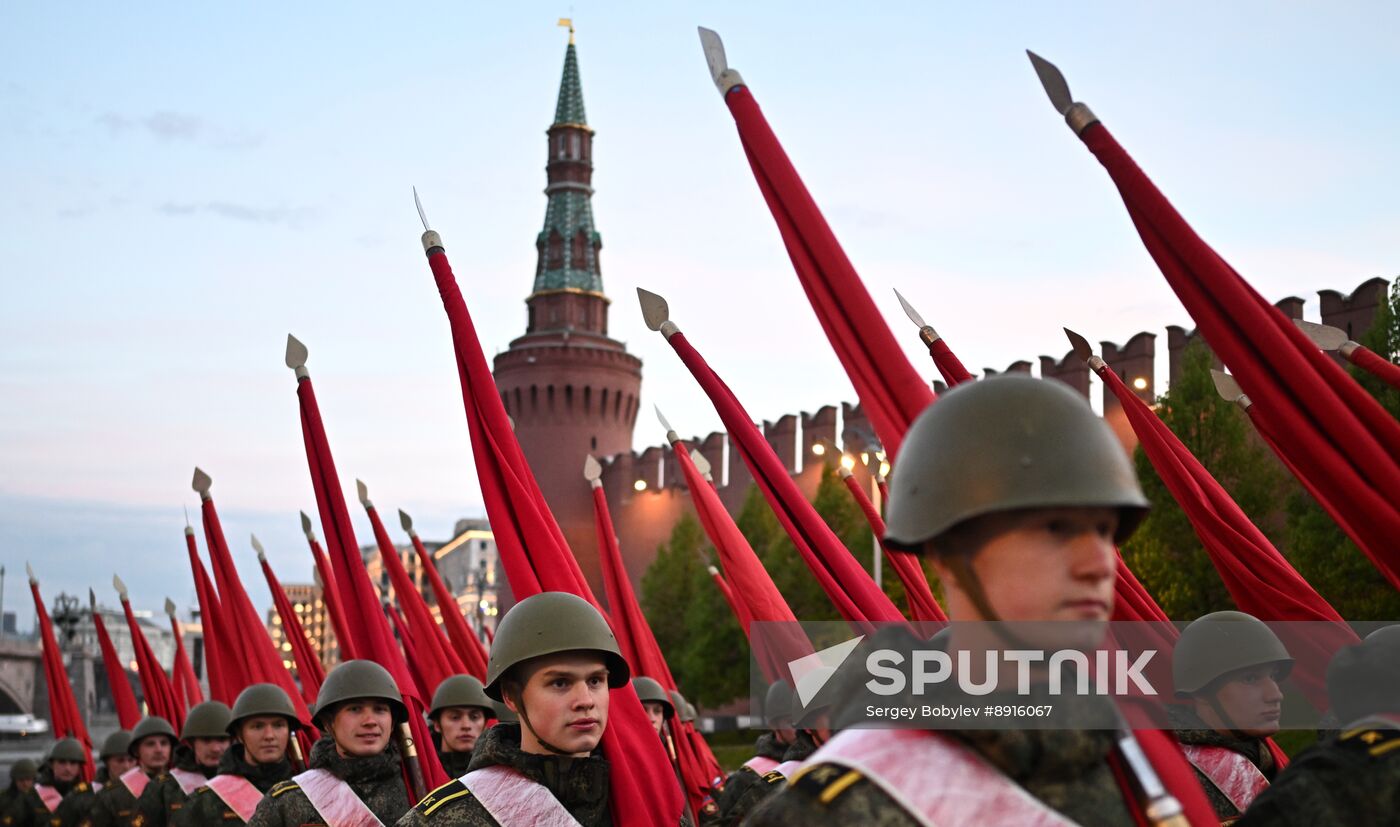 Russia WWII Victory Parade Rehearsal