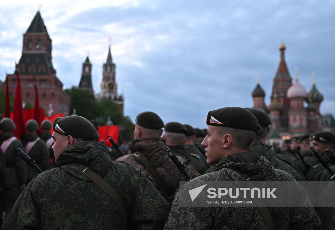 Russia WWII Victory Parade Rehearsal