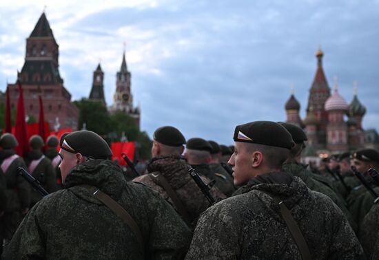 Russia WWII Victory Parade Rehearsal