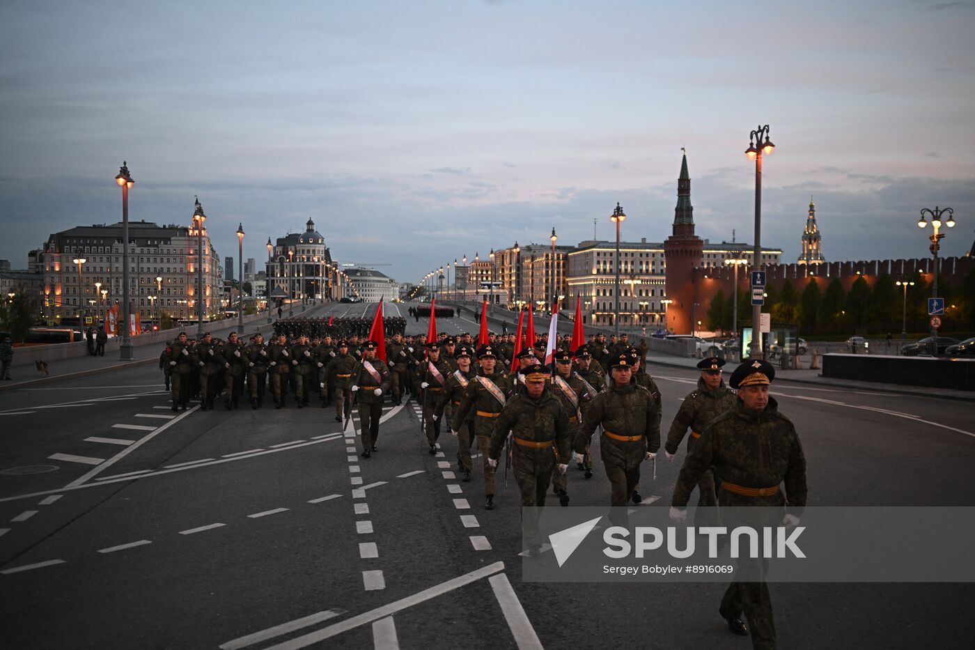 Russia WWII Victory Parade Rehearsal