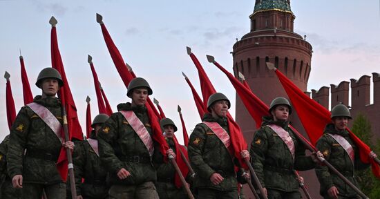 Russia WWII Victory Parade Rehearsal