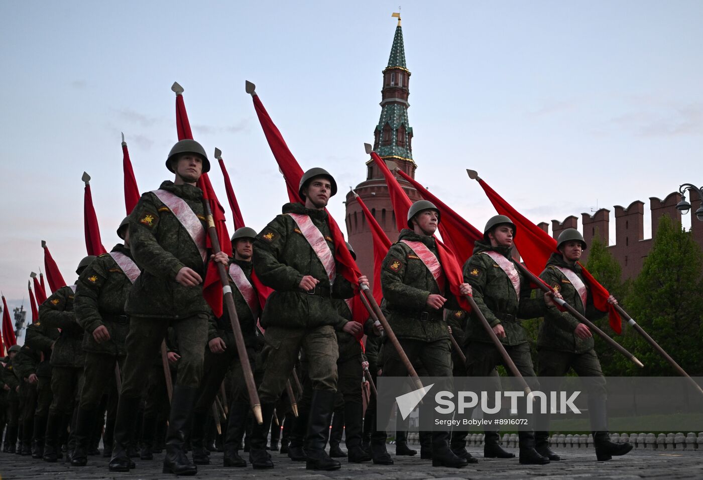 Russia WWII Victory Parade Rehearsal