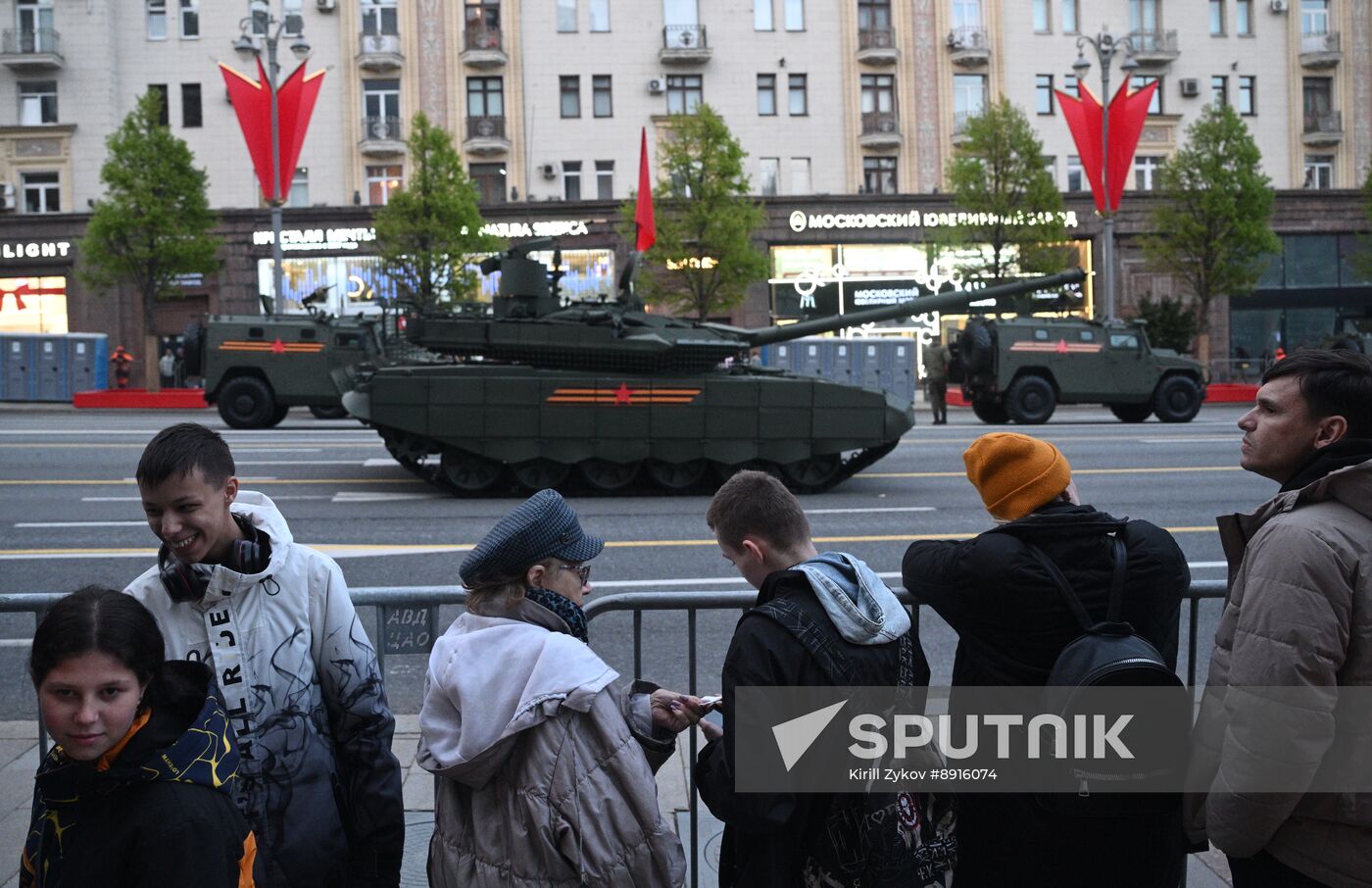 Russia WWII Victory Parade Rehearsal