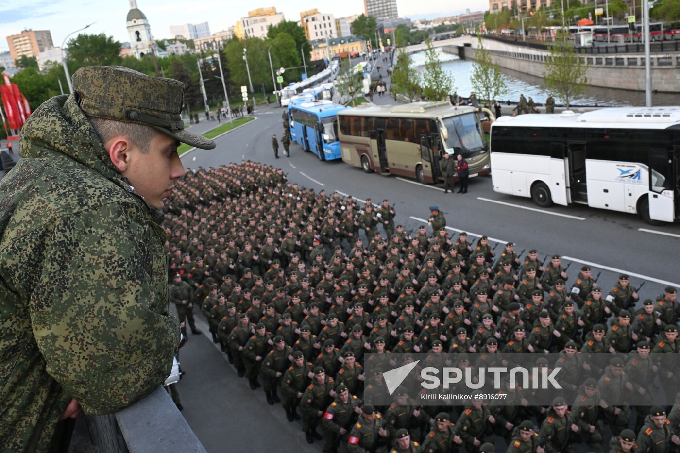 Russia WWII Victory Parade Rehearsal
