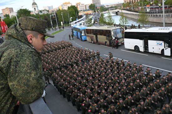 Russia WWII Victory Parade Rehearsal