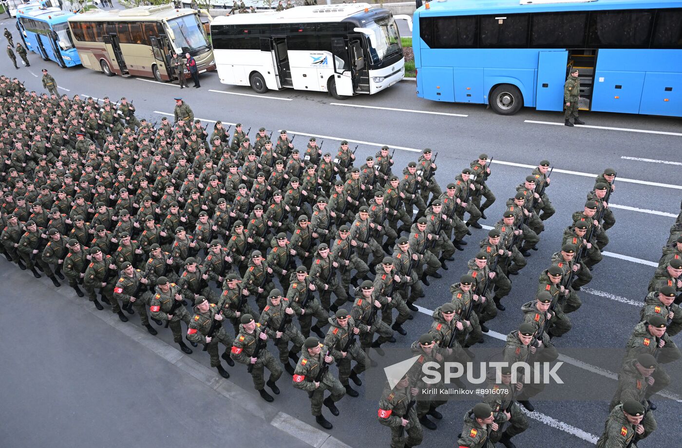 Russia WWII Victory Parade Rehearsal