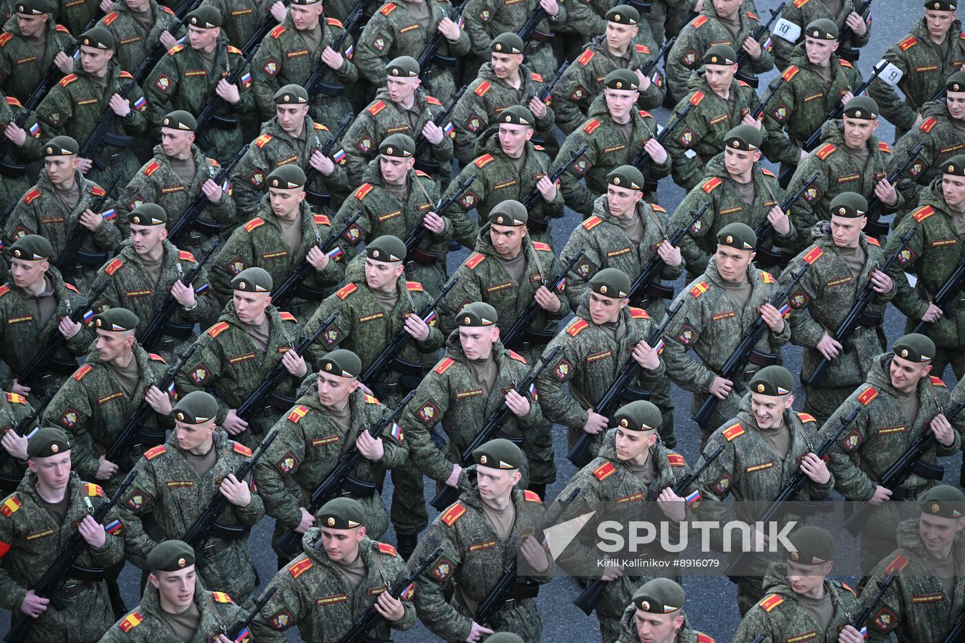 Russia WWII Victory Parade Rehearsal