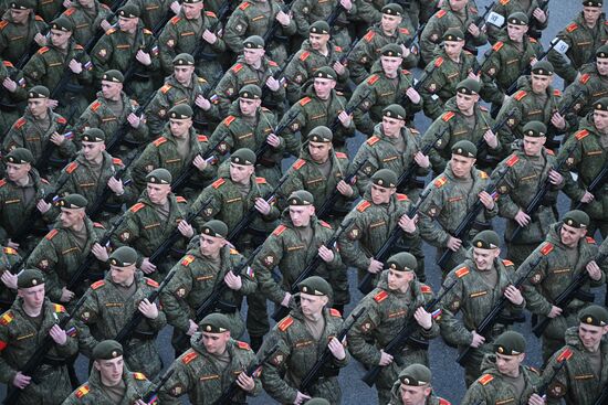 Russia WWII Victory Parade Rehearsal