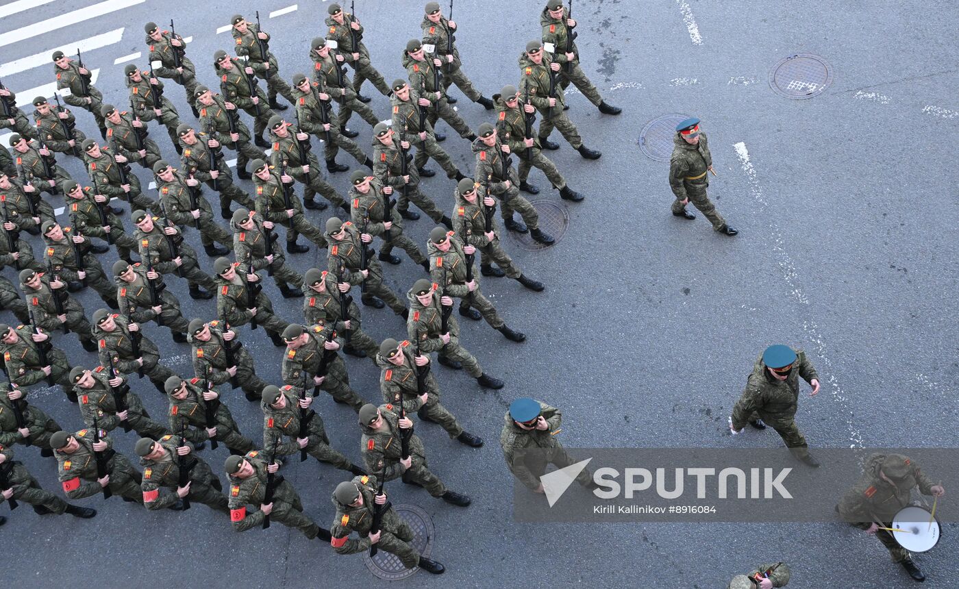 Russia WWII Victory Parade Rehearsal