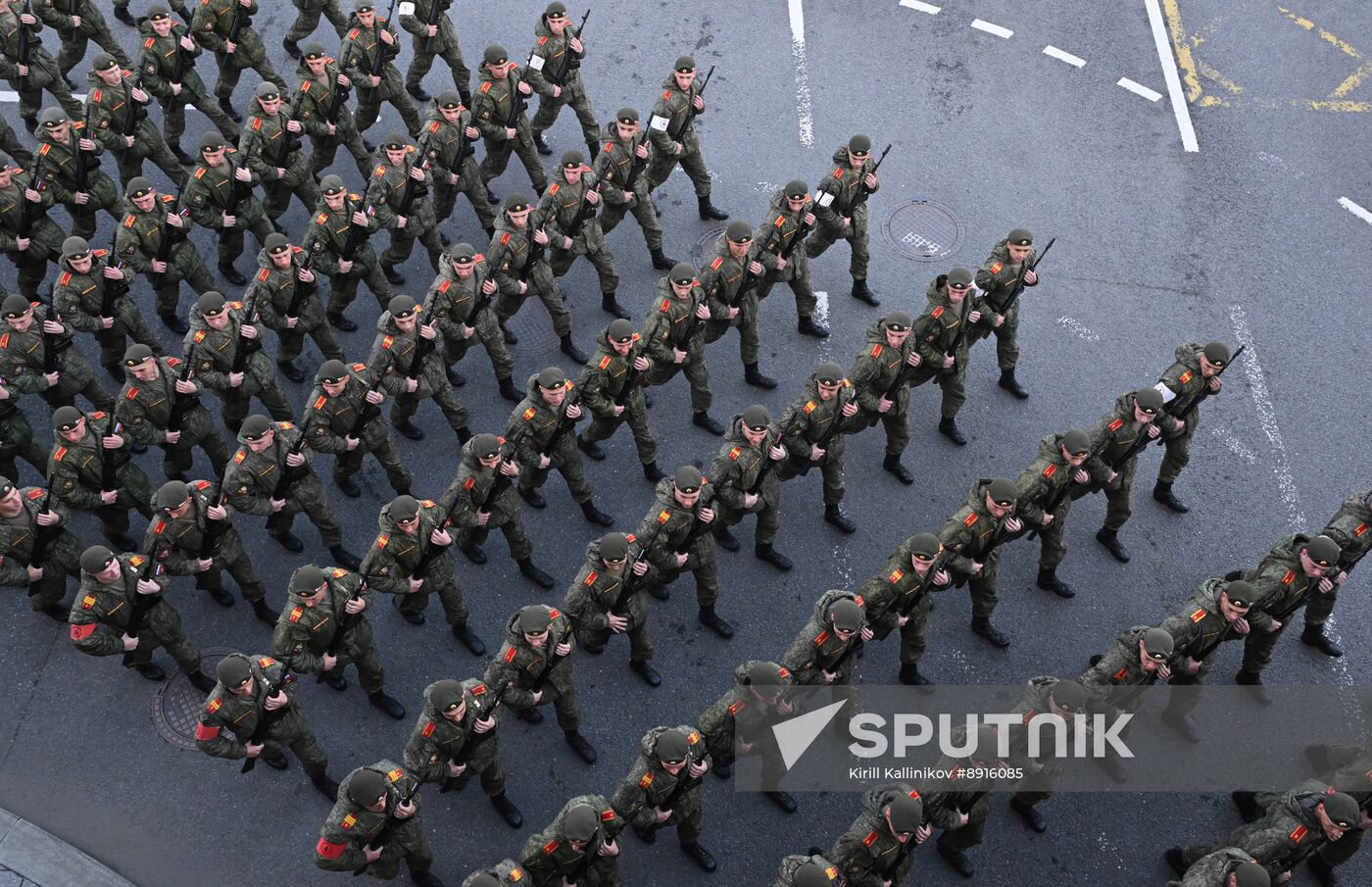 Russia WWII Victory Parade Rehearsal