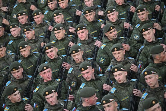 Russia WWII Victory Parade Rehearsal