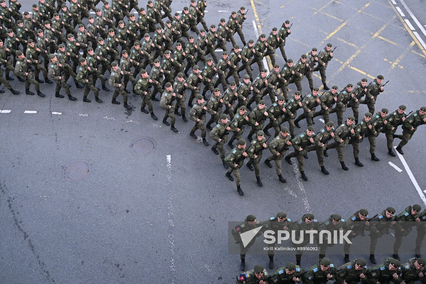 Russia WWII Victory Parade Rehearsal