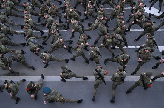Russia WWII Victory Parade Rehearsal