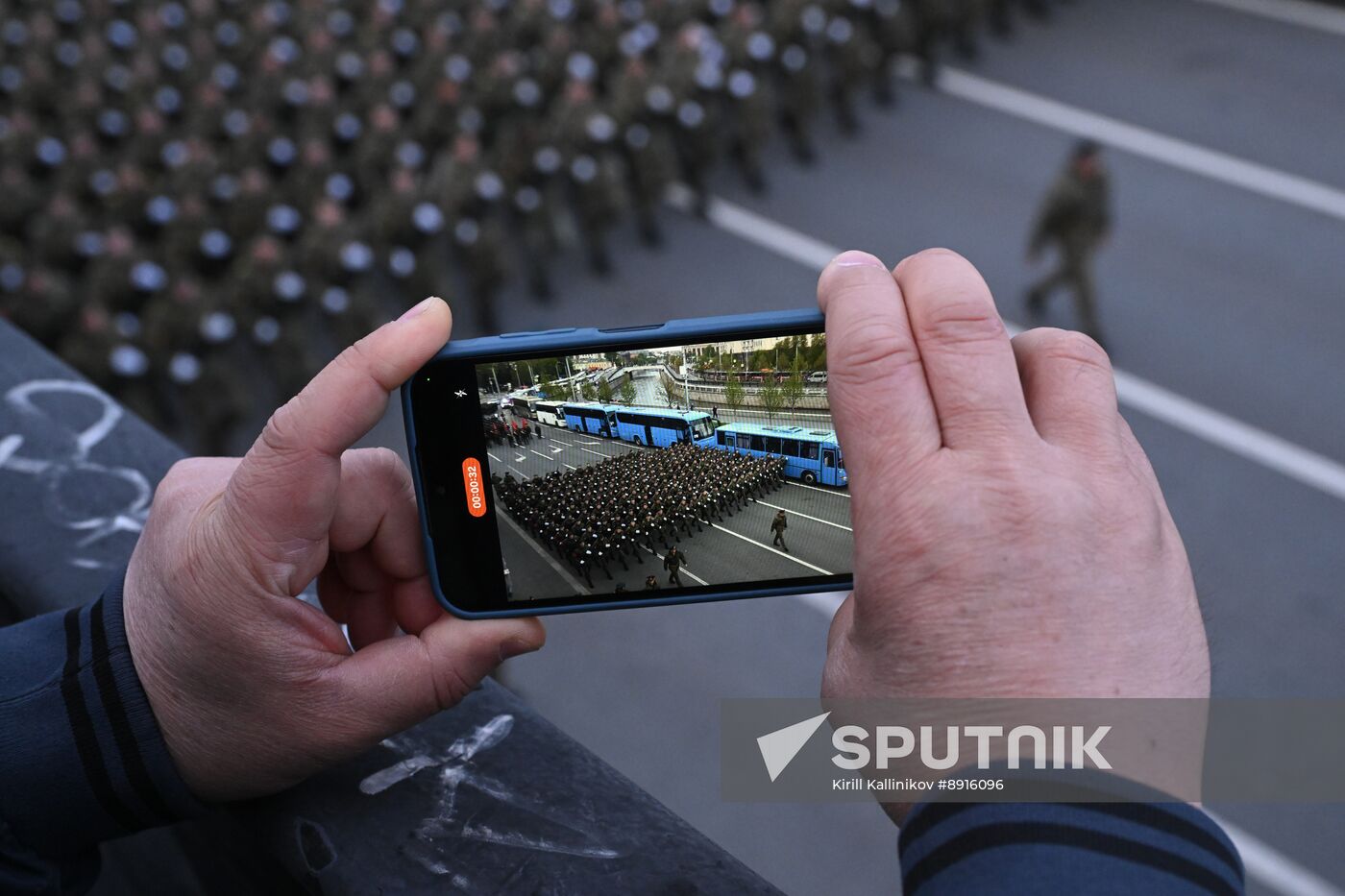 Russia WWII Victory Parade Rehearsal