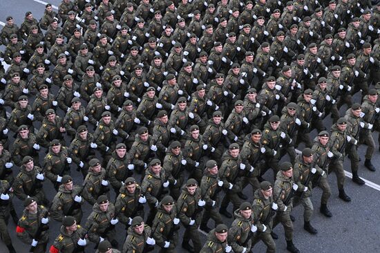 Russia WWII Victory Parade Rehearsal