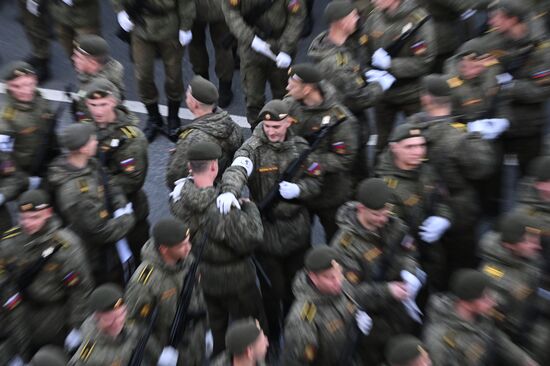 Russia WWII Victory Parade Rehearsal