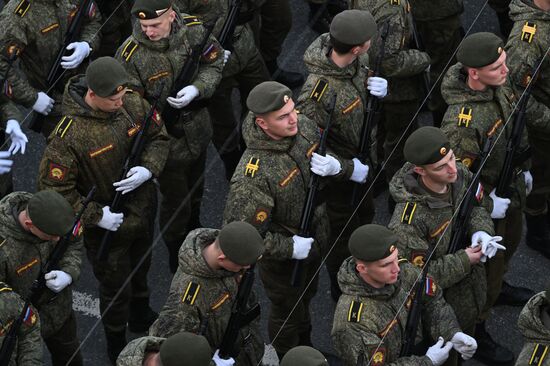 Russia WWII Victory Parade Rehearsal