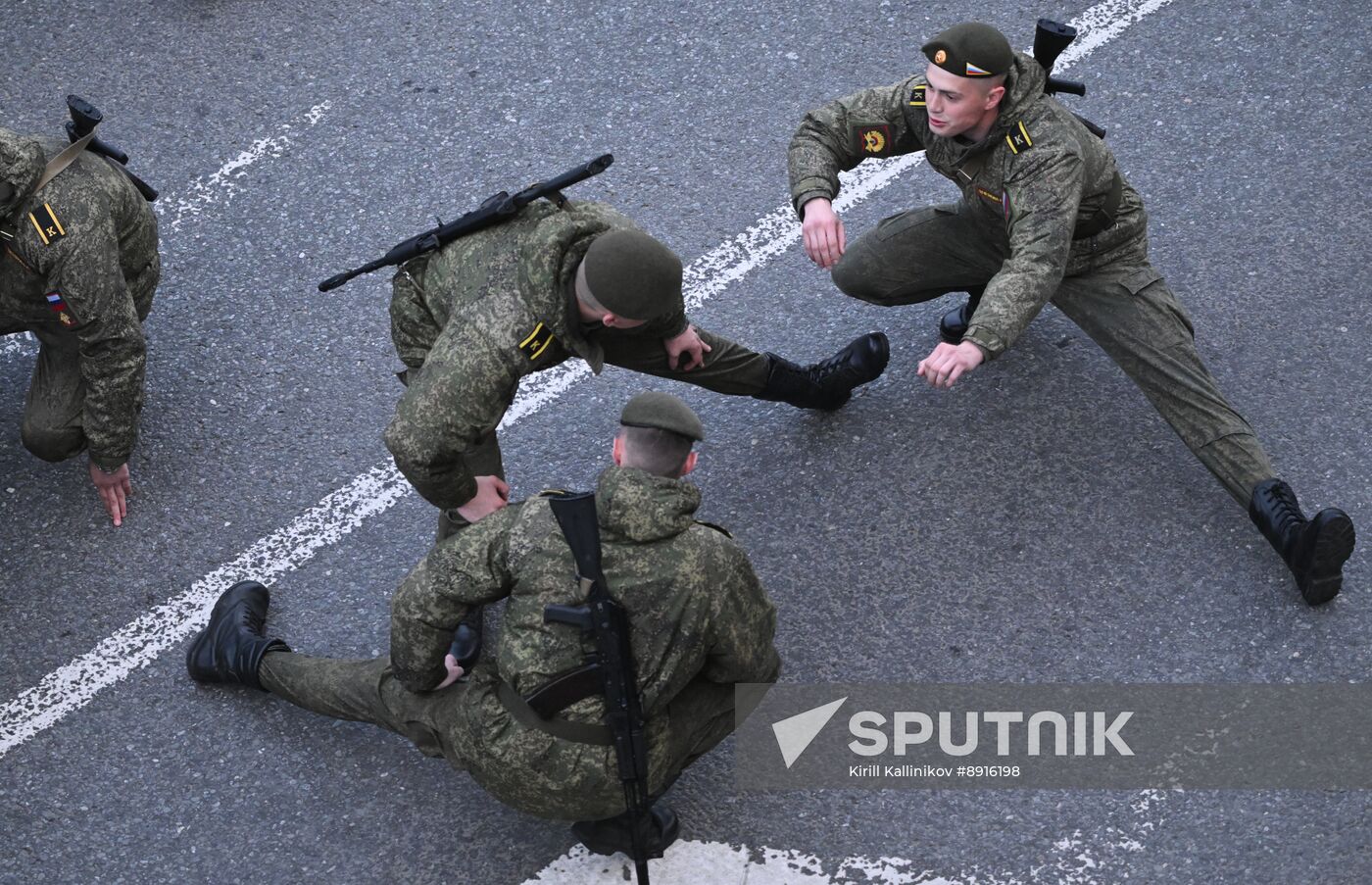 Russia WWII Victory Parade Rehearsal