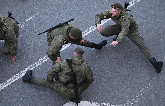 Russia WWII Victory Parade Rehearsal
