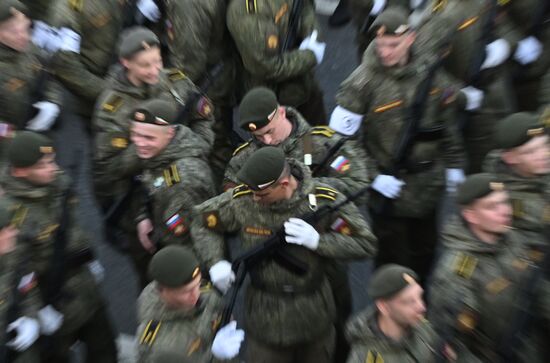 Russia WWII Victory Parade Rehearsal