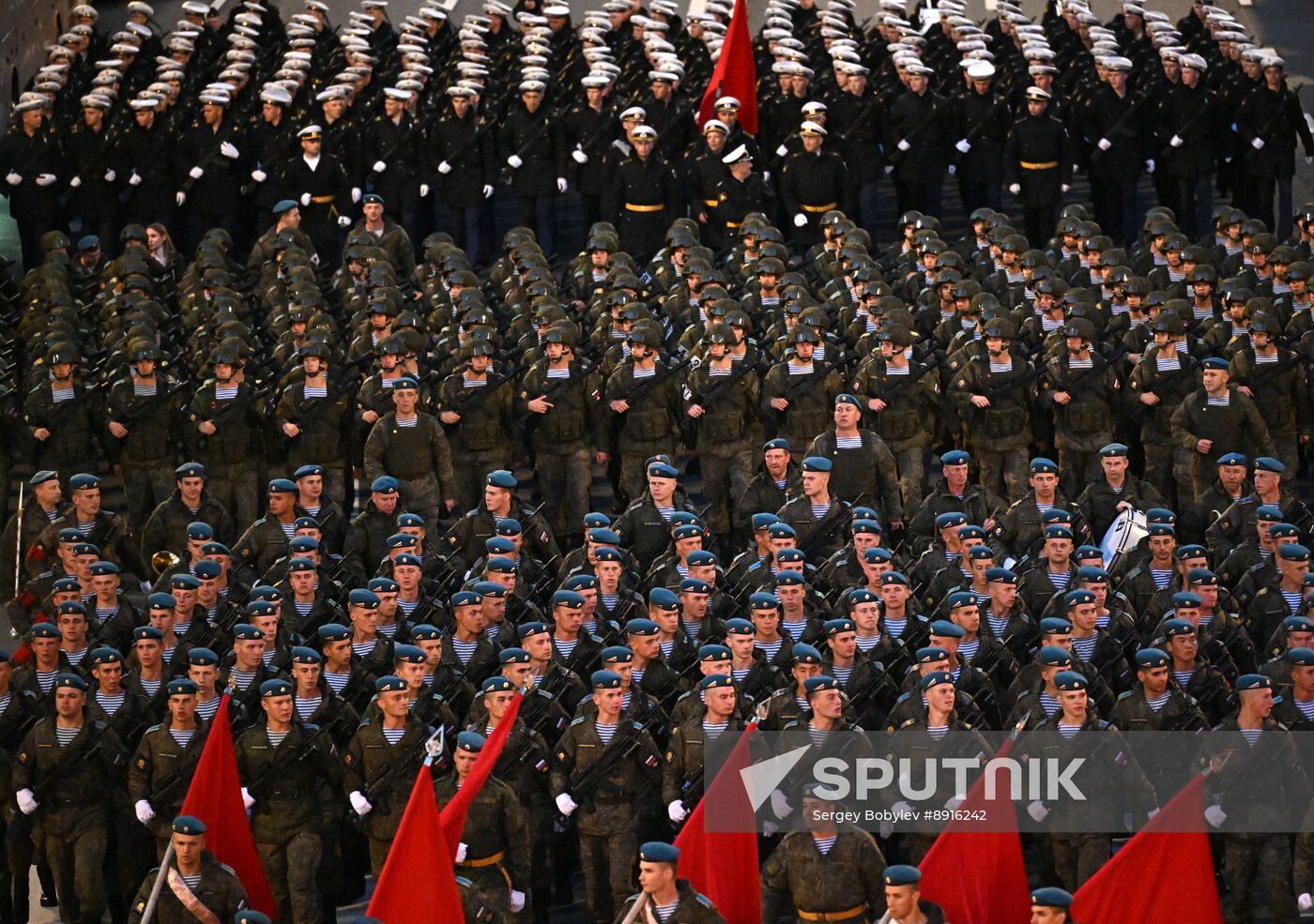 Russia WWII Victory Parade Rehearsal