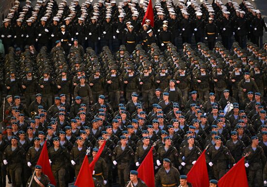 Russia WWII Victory Parade Rehearsal