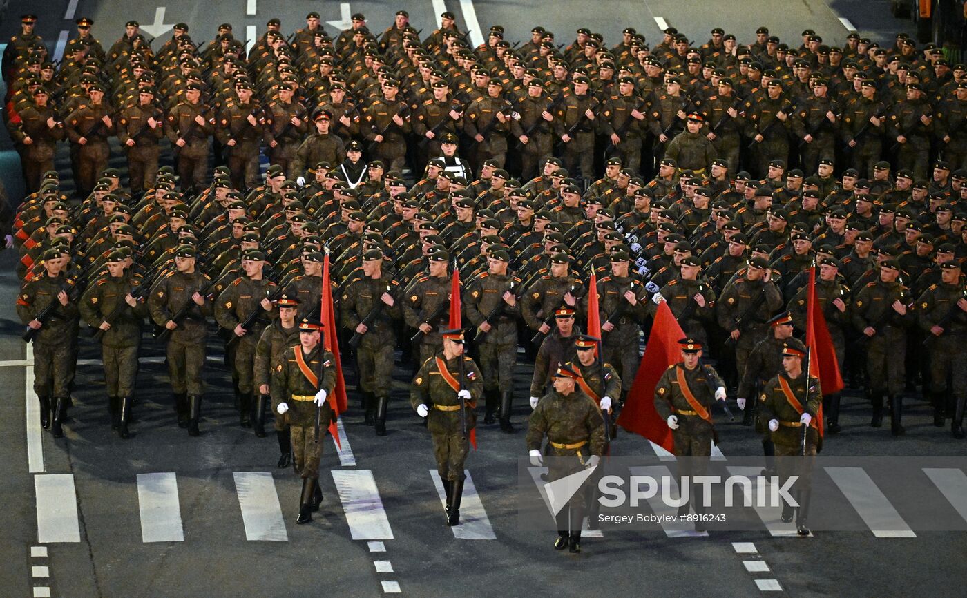 Russia WWII Victory Parade Rehearsal
