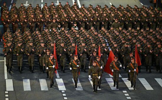 Russia WWII Victory Parade Rehearsal