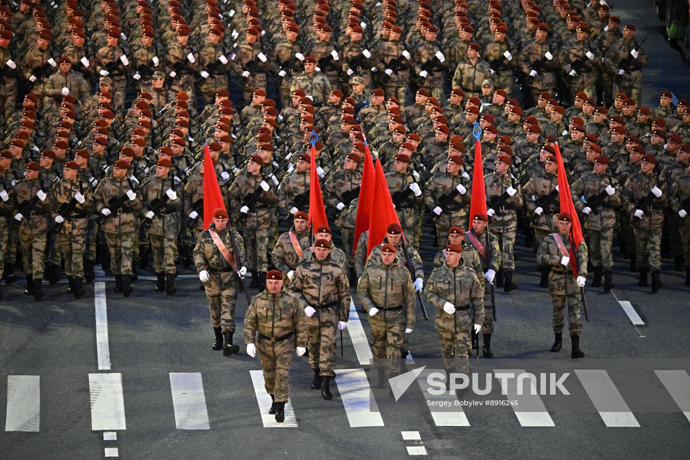 Russia WWII Victory Parade Rehearsal