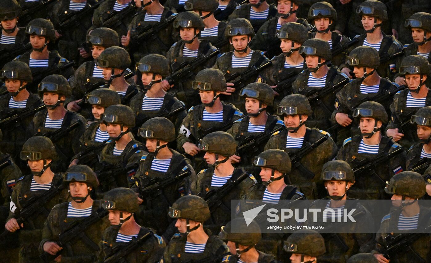 Russia WWII Victory Parade Rehearsal