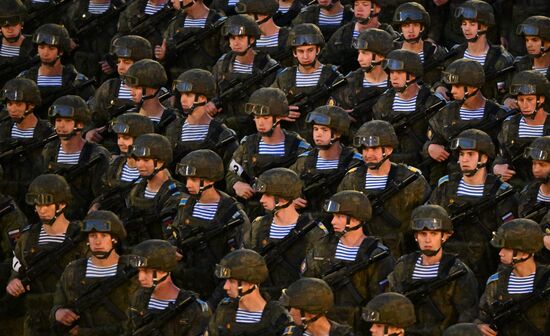 Russia WWII Victory Parade Rehearsal