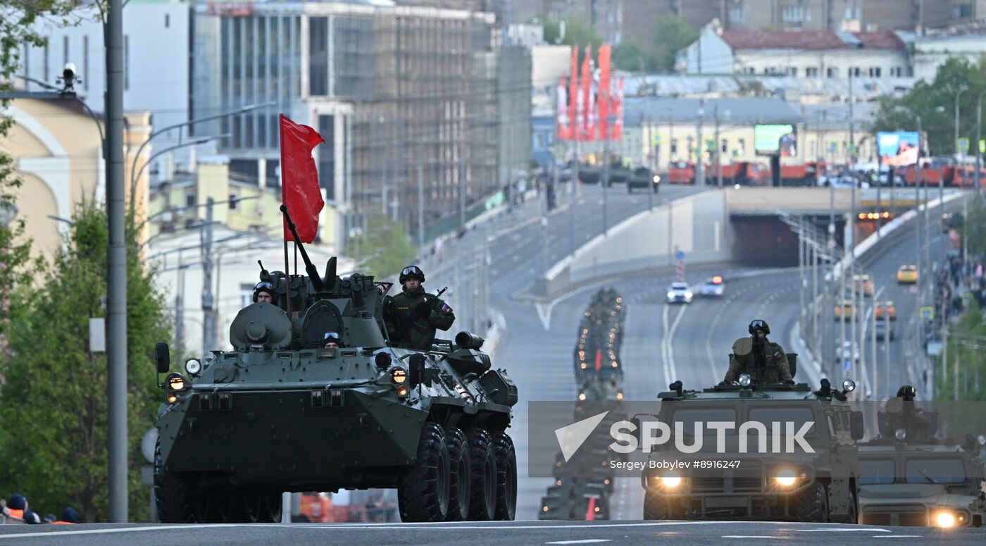 Russia WWII Victory Parade Rehearsal