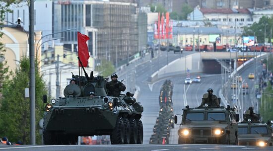 Russia WWII Victory Parade Rehearsal