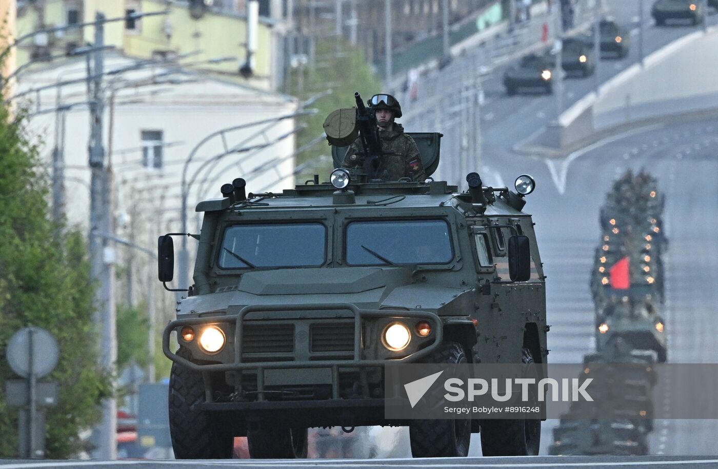 Russia WWII Victory Parade Rehearsal