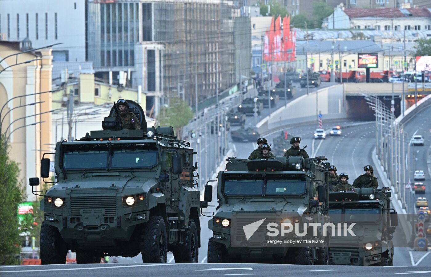 Russia WWII Victory Parade Rehearsal